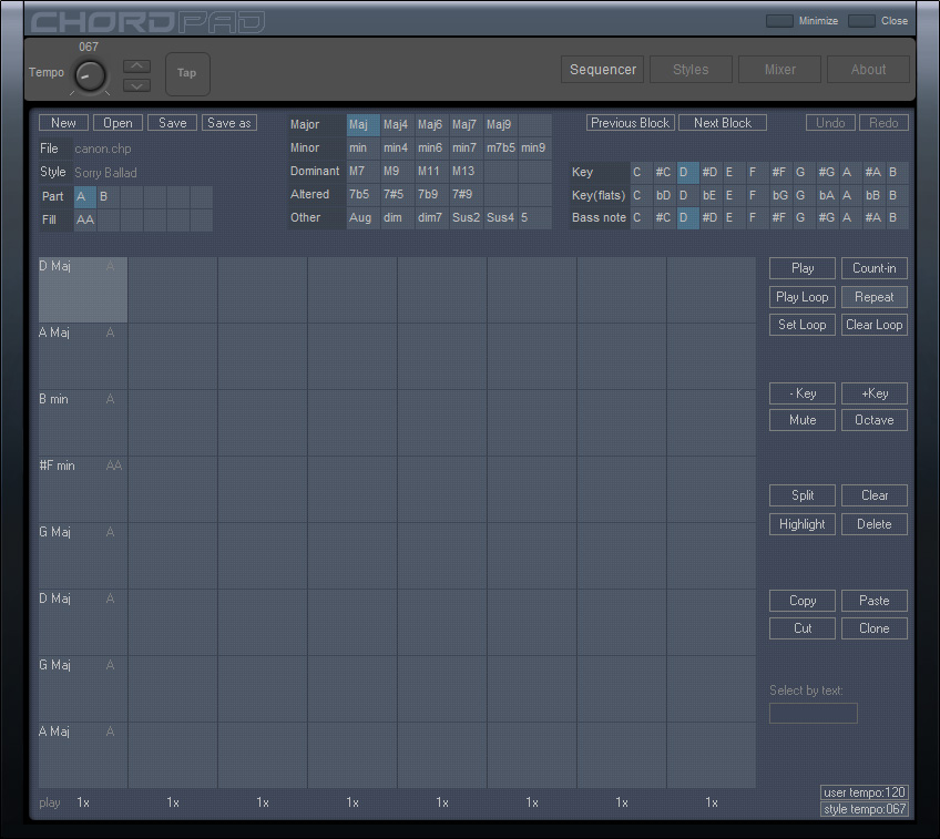 Create chord progressions in seconds - Chord sequencer-your private band!