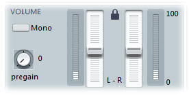 indenpendently adjust left and right channel volume