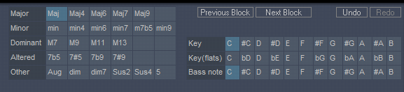 you can make slash chords by changing the bass note
